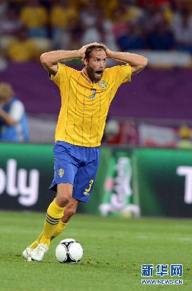 （欧锦赛）（11）足球——瑞典队对阵法国队