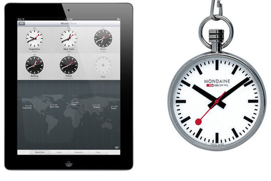 苹果抄瑞士铁路局时钟设计 赔两千余万美元(图)