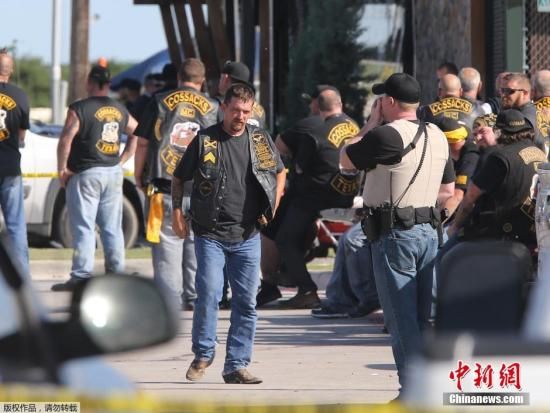 当地时间5月17日，美国德克萨斯州韦科市，摩托车帮派之间发生枪战，造成9人身亡。