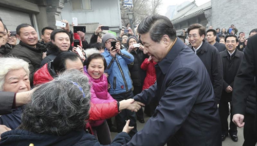 2014年2月25日，习近平在北京市考察工作。