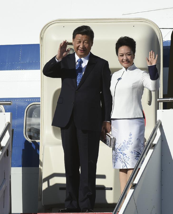 U.S.-SEATTLE-CHINA-XI JINPING-ARRIVAL