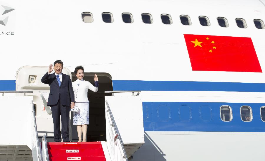 U.S.-SEATTLE-CHINA-XI JINPING-ARRIVAL