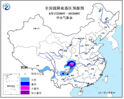 气象台发布暴雨蓝色预警四川盆地等地有强降水